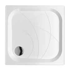 Душевой поддон 1MARKA Freya New 90х90 см низкий квадратный акриловый